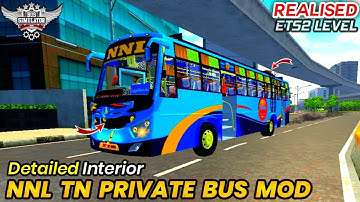 New NNL TN Private Ashok Leyland bus mod for bus simulator Indonesia| bussid v3.7.1| #bussidmod