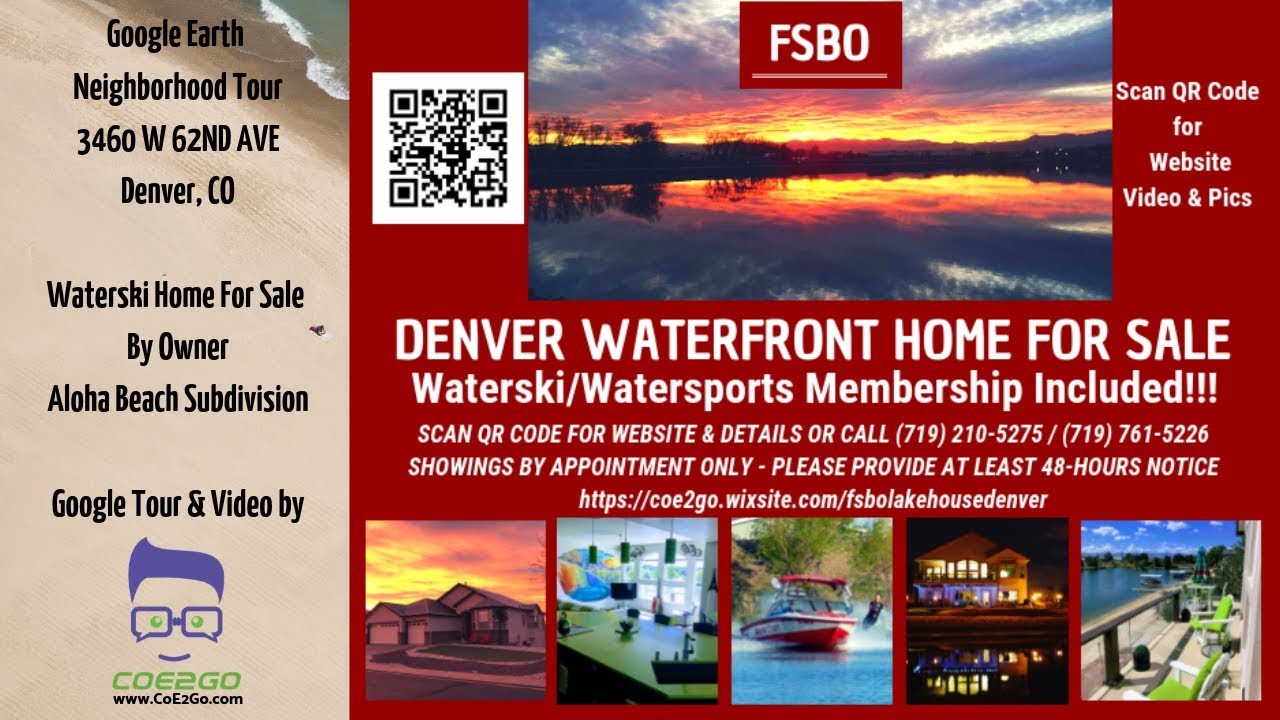 Denver Waterski Home For Sale 3460 W 62nd Ave Aloha Beach Google Earth Neighborhood Tour