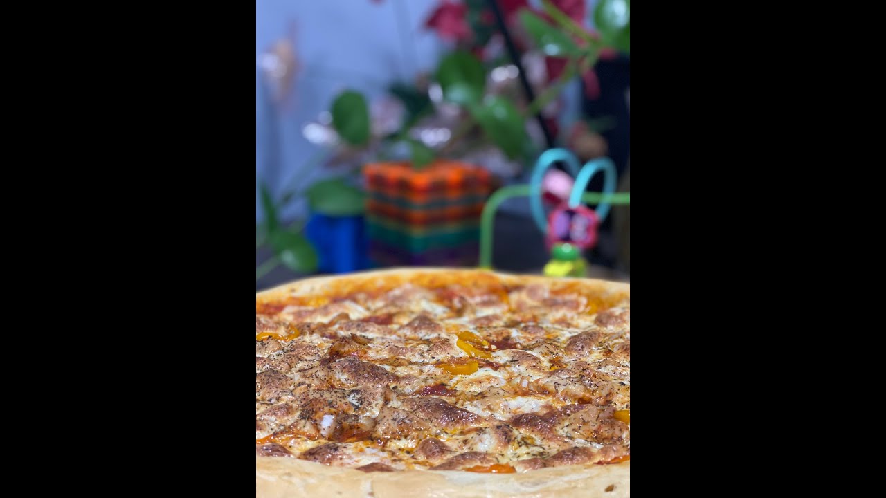 chicken cheese pizza recipe # taste of desi videsi