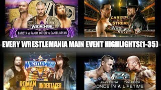 EVERY WRESTLEMANIA MAIN EVENT HIGHLIGHTS WITH ITS WINNER (1985-2020) || # SPORTS TALK WITH APURV ||.