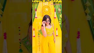 Haldi suit cinematic video 💍 bright suit Haldi haldi pose trending video viral video