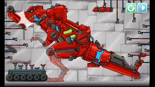 Dinosaur Transform Games - Dino Bot - Tyrannosaurus Red screenshot 1
