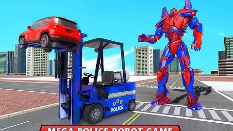 Police Zebra Robot SUV Jeep