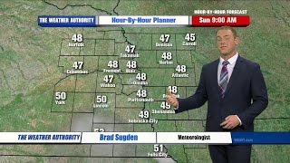 Brad Sugden’s Hour by Hour Forecast to plan your day – 9am Update