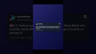 Journalist Arrested: U.S. Federal Agents Detain Steve Baker for January 6 Reporting! #news