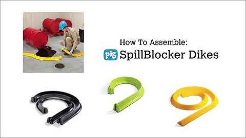 PIG - How to assemble spillblocker dikes