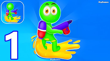 Color Invasion - Gameplay Walkthrough Part 1 Stickman Color Painting Epic Fight (Android, iOS)