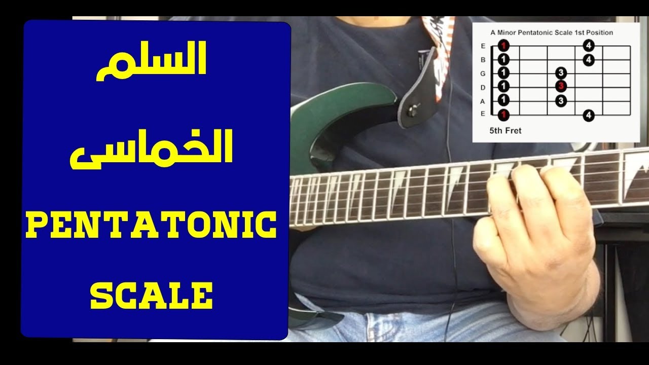 تعليم جيتار - السلم الخماسي او البنتاتونيك -  Pentatonic Scale