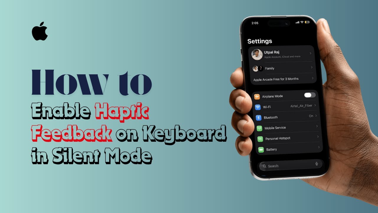 How to Enable Haptic Feedback on Keyboard in Silent Mode on iPhone