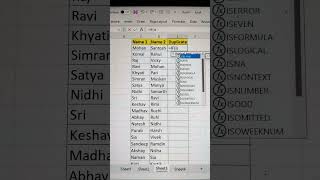 find duplicate names in excel 🔥 | excel interview question💯 #shorts #exceltricks #trending #bytetech