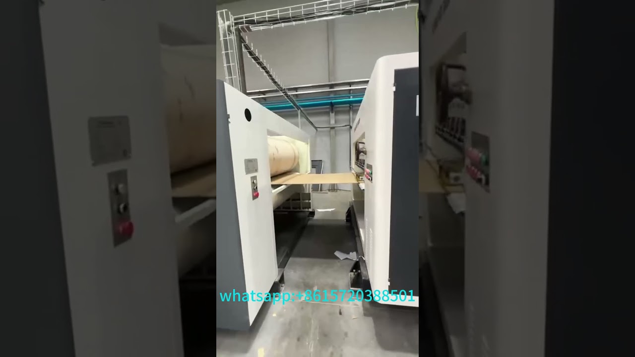 Corrugated Cardboard Production Line Paper Carton Box Making Machine 