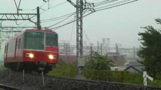 名鉄5700系〔6両固定編成〕（東枇杷島～枇杷島分岐点20090822）