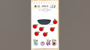 Brain test we need 9 apples Level.53