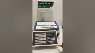 Tutorial on the operation steps of editing goods with Yousheng English barcode scale