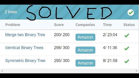 13 REVISION OF 2 TREES(Tree)-Interviewbit #tree#programming#bst