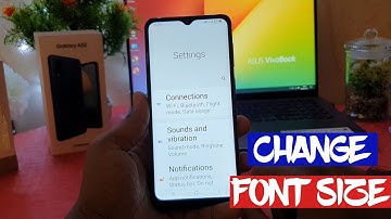 How to change font size in Samsung Galaxy A02