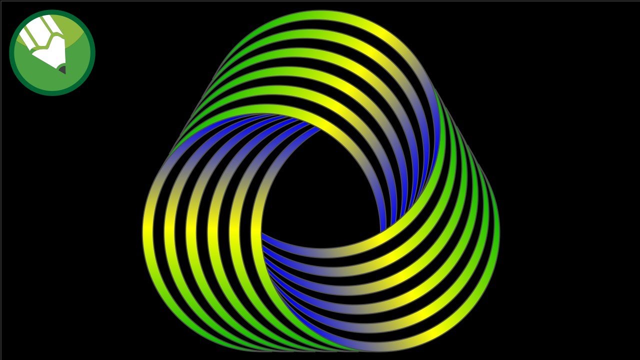 coreldraw-me-3d-swirl-logo-kaise-banaye-how-to-make-3d-swirl-logo-in