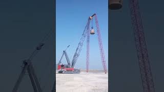 CRAWLER TOWER CRANE IN ACTION