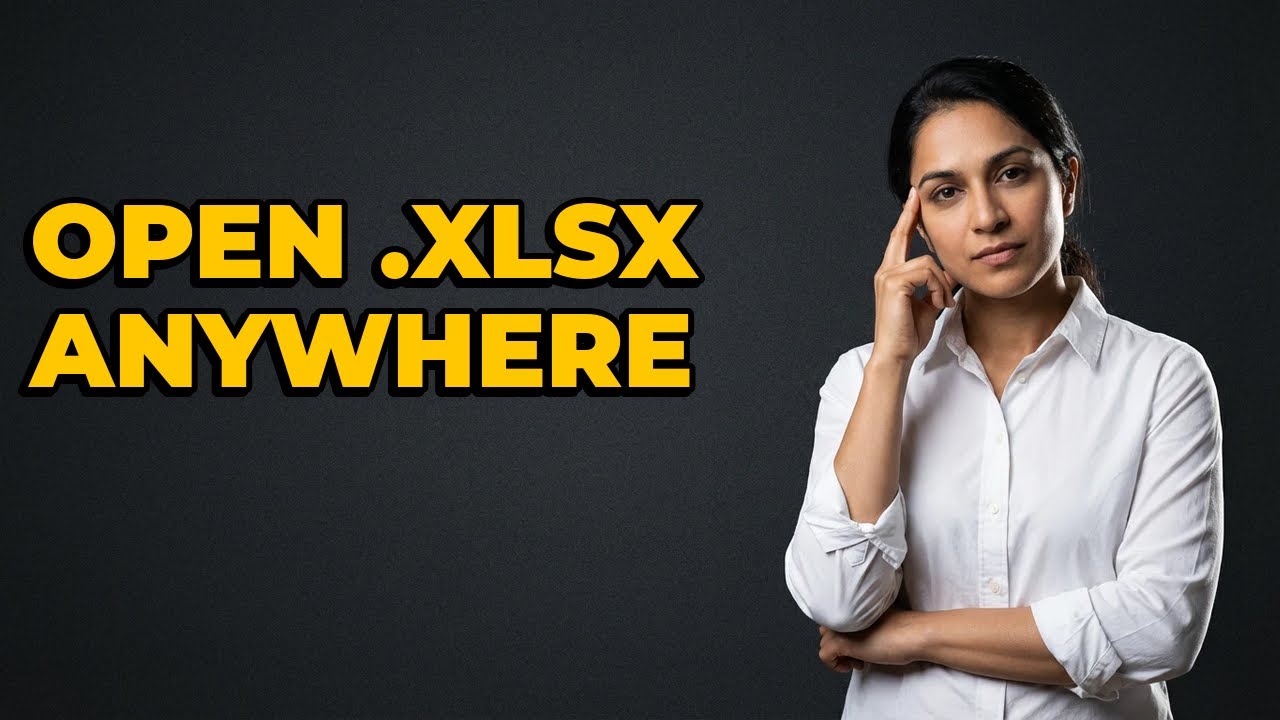 How To Open Excel .XLSX Files On A Different Computer?