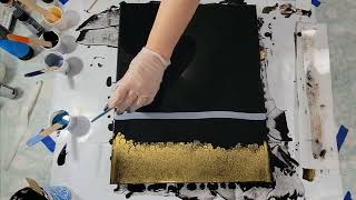 (540) ACRYLIC POURING - Swipe Technique - Simple but Elegant - Easy Recipe Details Given