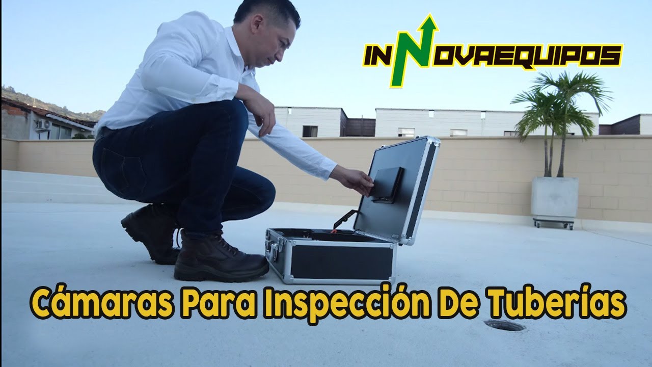 Inspección de tuberías en una obra con la cámara de inspección PCE-VE 380N  de #pceinstruments 