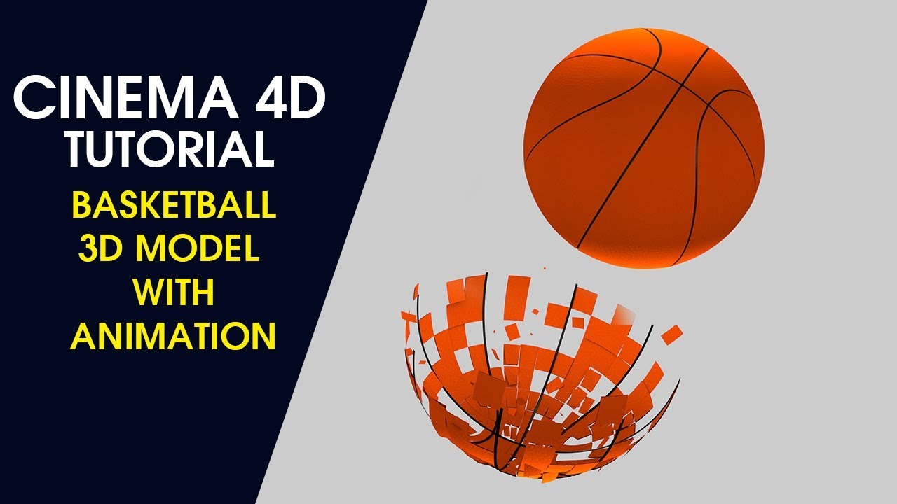 Basketball 3D Modeling with Animation Cinema4D Tutorial YouTube