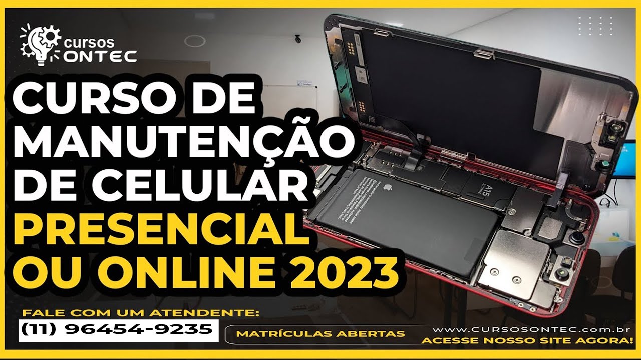 MANUTENÇÃO COMPLETA IPHONE XR - TROCA DE TELA e BATERIA - Curso de ...