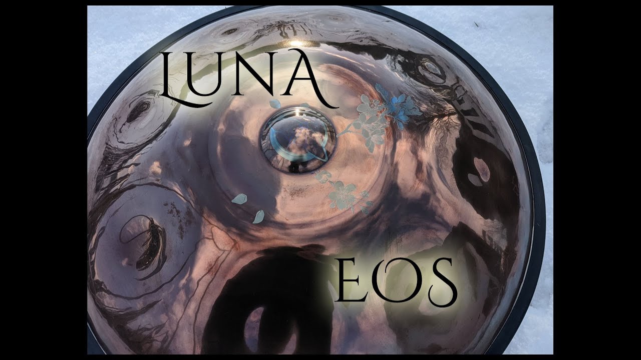 LUNA Handpan - Eos - Sakura flower engraving.