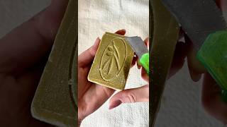 Dry Olive Soap Cutting ASMR #asmr #oddlysatisfying #мылорежут #satisfying #soap