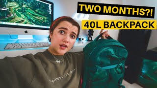 What's in my 40L Osprey Backpack?  (2 Months Backpacking Asia)