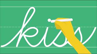 How To Write A Cursive Letter K In Lowercase