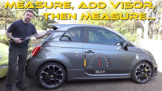 Adding Window Visors to my Abarth 595 Competizione. Do they make an audible difference with a meter? screenshot 4