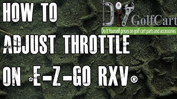 How to Adjust Governor on EZGO RXV Gas Golf Cart | Speed Increase