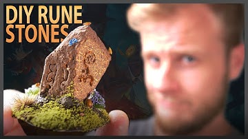 Magical RUNE STANDING STONES from Foam Scraps