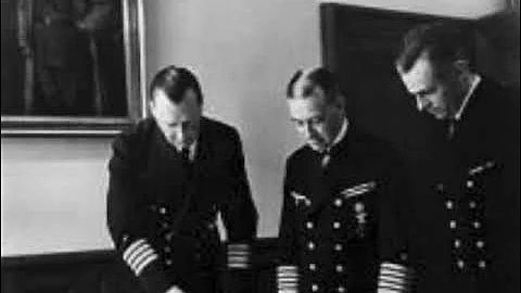 Nuremberg Trial Day 136 (1946) Adm. Erich Schulte-Moenting Cross Elwyn Jones