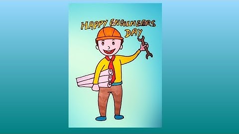 happy engeneers day drawing⚙️ 🛠️🪛👷👷🏗️📐 #happyengineersday #artzriteeshh #shorts #ytshorts #drawing