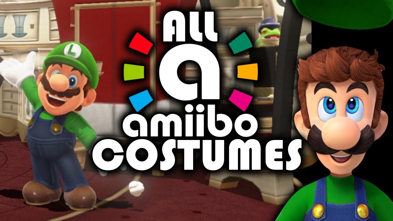 LUIGI IN MARIO ODYSSEY!? ALL AMIIBO COSTUMES/OUTFITS Super Mario