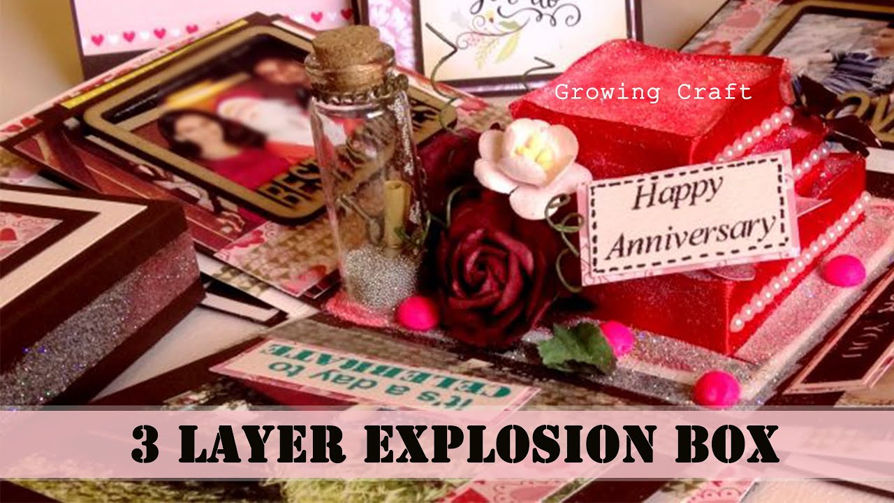 Easy Explosion Box Tutorial | Birthday Box | How to Make Explosion Box ...