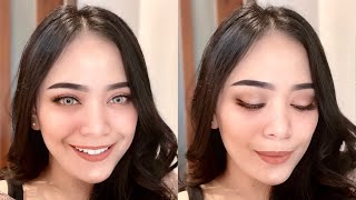 SOFT BROWN SMOKEY EYE MAKEUP TUTORIAL | flawless mudah di tiruin PEMULA pasti BISA 🤎