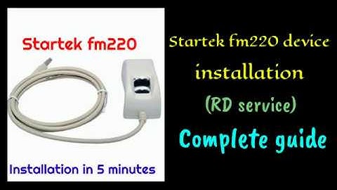 Biometric Startek 220 installation #biometric #startek #installation