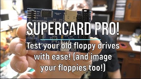 Test & repair floppy drives with the SuperCard Pro! Cleaning, lubrication Pana. JU-455 JU-475 drives