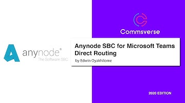 anynode Direct Routing for Microsoft Teams