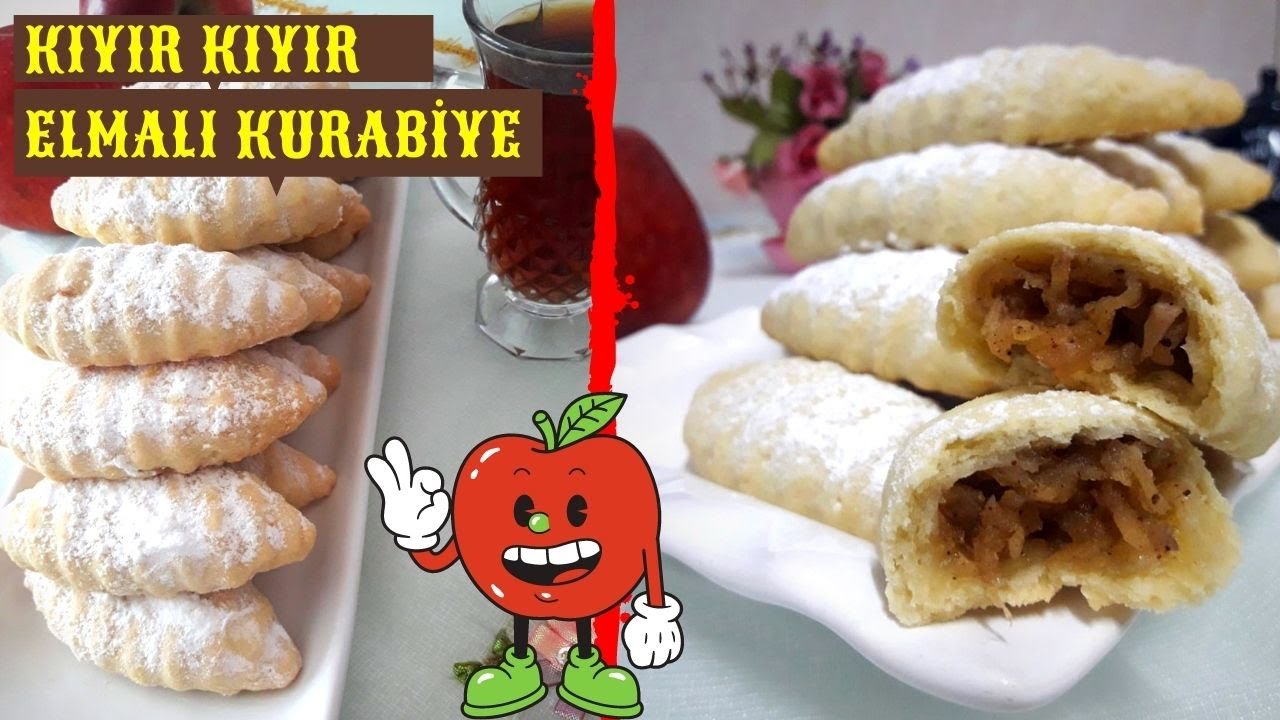 İDDAA EDİYORUM ÖYLE BİR ELMALI KURABİYE YAPTIMKİ ???????? KIYIR KIYIR YOUTUBE'DA İLK ????????????