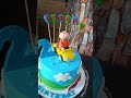 baby shower cake gadi wala blue colour mein green colour/baby shower cake g #newsong #video🚕🚕