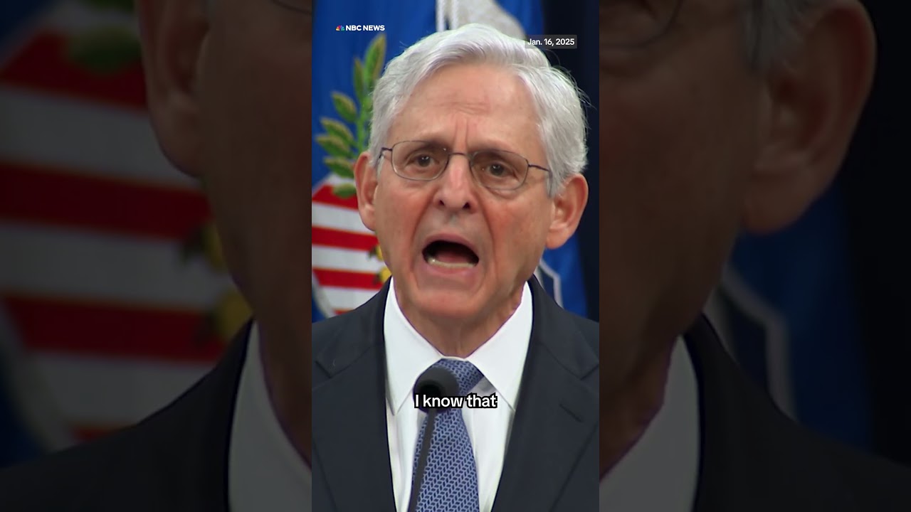 AG Merrick Garland responds to DOJ criticism in his farewell speech