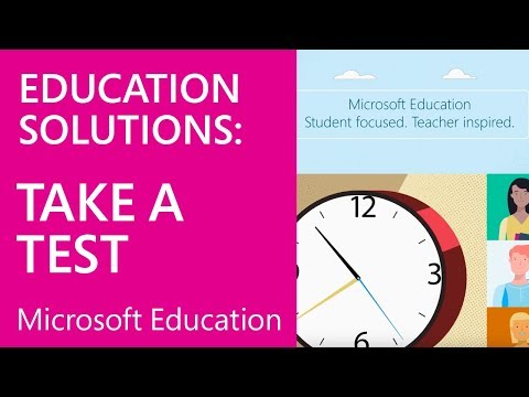 Microsoft Education: Take a Test