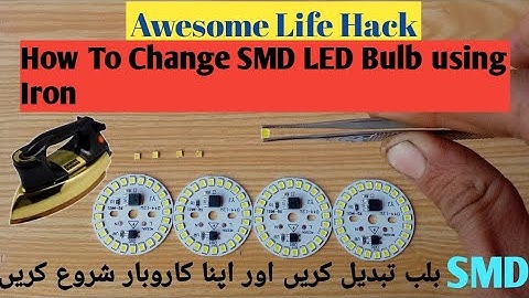 How to Change/Replace SMD LED chips using iron Very useful
