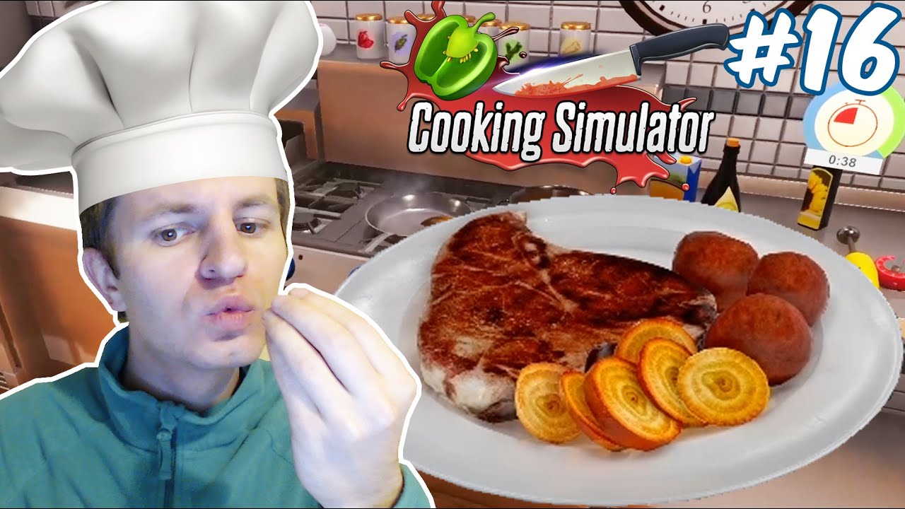 ГОТОВКА НИЛАМОПА: БИФШТЕКС С КОСТОЧКОЙ НА ГРИЛЕ С ПЕЧЕНЫМ КРАСНЫМ КАРТОФЕЛЕМ | COOKING SIMULATOR #16