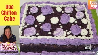 Ube Chiffon Cake (Easy Recipe) - My Birthday Cake