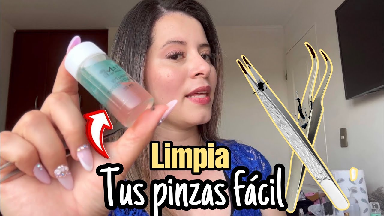 Cómo limpiar las pinzas y TODO lo que se mancha con GLUE LASH   súper fácil y rápido ✅ 2023 #viral